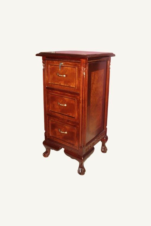 ARCHIVERO LONDRES TALLADO NOGAL