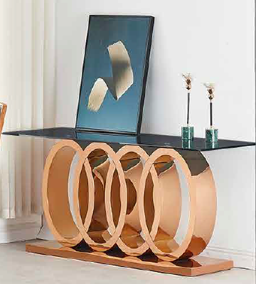 CONSOLA X-906 COBRE CRISTAL AHUMADO 01PZ