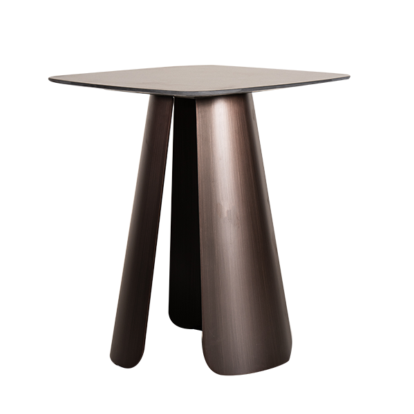 MESA LATERAL C-1901A CERAMICA NEGRA 50X50X58 01PZ