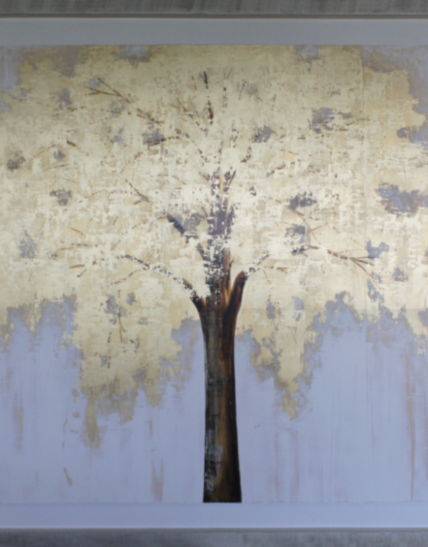 CUADRO CA898 SAUCE DORADO 180 X 180 01 PZ