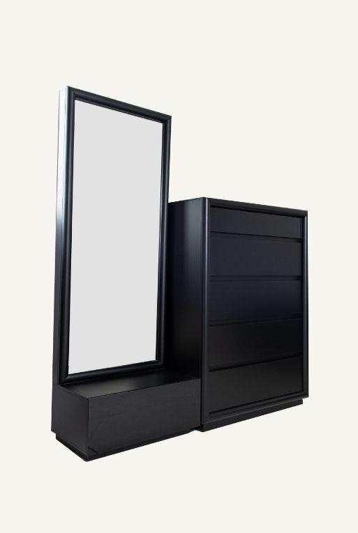 ESPEJO DE PIE KOBE NEGRO