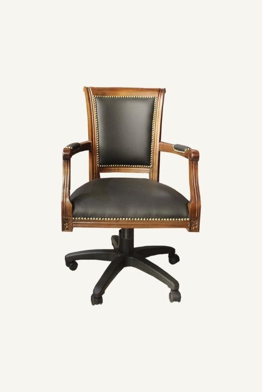 SILLION EJECUTIVO MURANO PIEL NEGRO