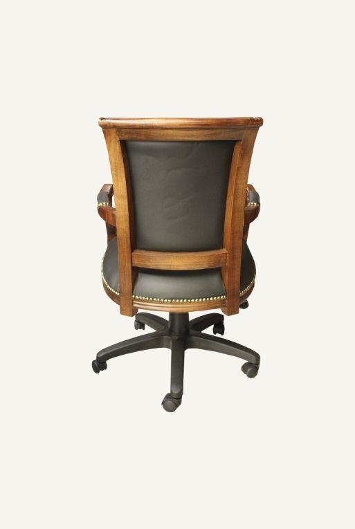 SILLION EJECUTIVO MURANO PIEL NEGRO - Imagen 2