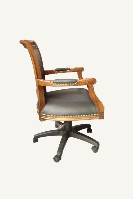 SILLION EJECUTIVO MURANO PIEL NEGRO - Imagen 3