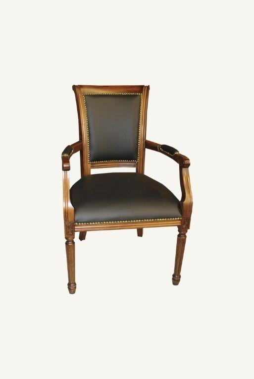 SILLON VISITA MURANO PIEL NEGRO