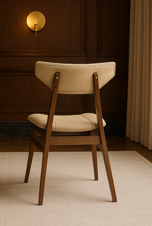 SILLA DE COMEDOR LW-1903 AMARILLO NOGAL - Imagen 5