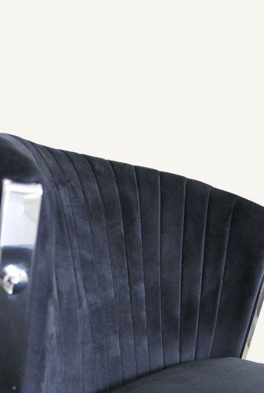 SILLA ABANICO NEGRO/PLATA - Imagen 3