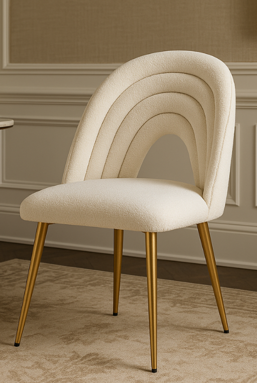 SILLA C-626 ORO BORREGO BLANCO