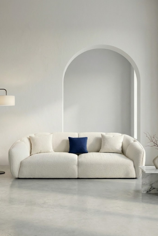 LOVE SEAT CARISTO TEDDY MILK