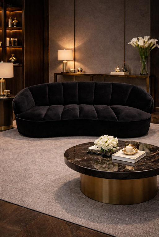 SOFA VERSALLES GENOVA BLACK