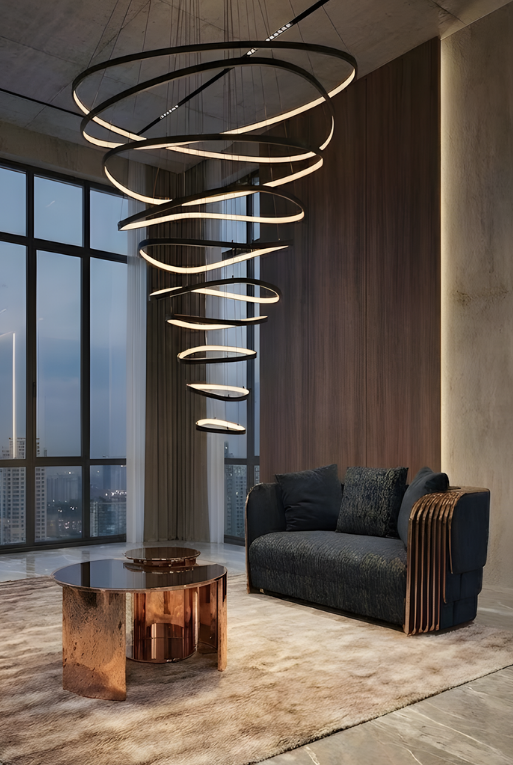 LOVE SEAT 1290-2 ROSEGOLD/BLACK