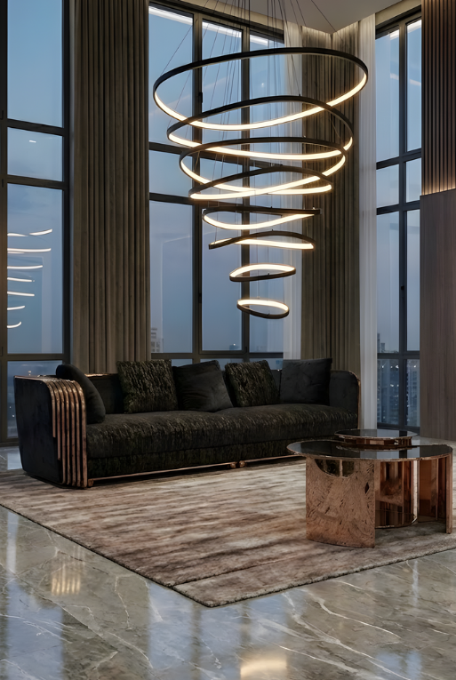 SOFA 1290-4 ROSEGOLD/BLACK