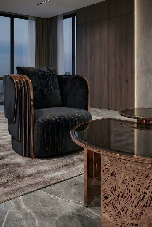 SILLON 1290-1 ROSEGOLD/BLACK